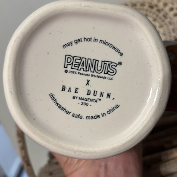 Rae Dunn NEW FOR 2025 Peanuts Snoopy SHARE GRATITUDE PUMPKIN PIE PILGRIM MUG - Picture 6 of 9